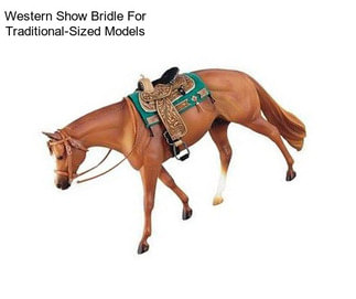 Western Show Bridle For Traditional-Sized Models