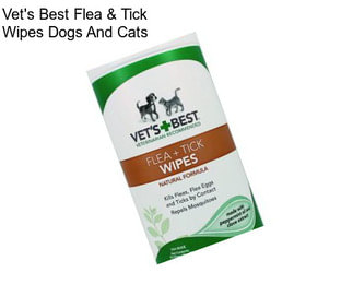 Vet\'s Best Flea & Tick Wipes Dogs And Cats