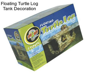 Floating Turtle Log Tank Decoration