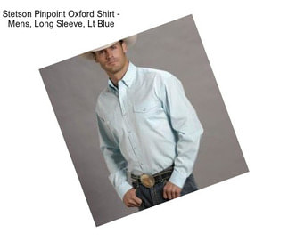 Stetson Pinpoint Oxford Shirt - Mens, Long Sleeve, Lt Blue