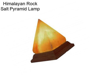 Himalayan Rock Salt Pyramid Lamp