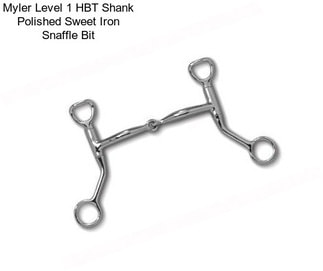 Myler Level 1 HBT Shank Polished Sweet Iron Snaffle Bit