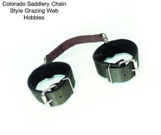 Colorado Saddlery Chain Style Grazing Web Hobbles