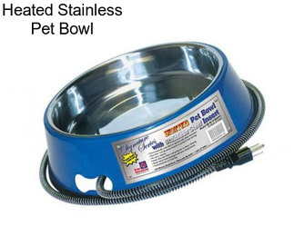 Heated Stainless Pet Bowl