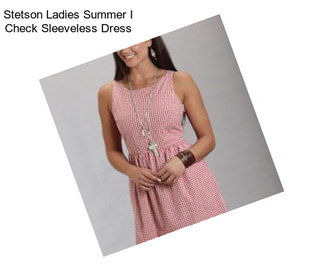 Stetson Ladies Summer I Check Sleeveless Dress
