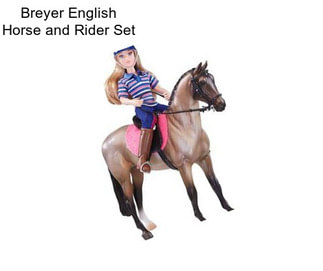 Breyer English Horse and Rider Set