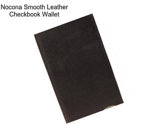 Nocona Smooth Leather Checkbook Wallet