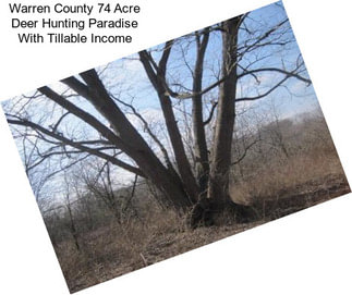 Warren County 74 Acre Deer Hunting Paradise With Tillable Income