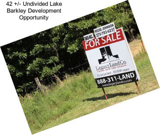 42 +/- Undivided Lake Barkley Development Opportunity