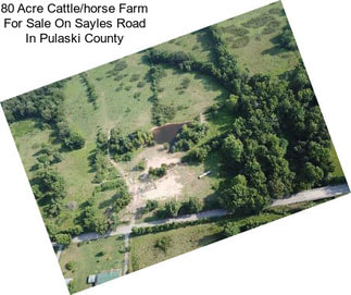 80 Acre Cattle/horse Farm For Sale On Sayles Road In Pulaski County
