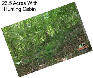 26.5 Acres With Hunting Cabin