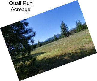 Quail Run Acreage