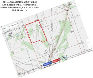 50 +/- Acres Of Beautiful Timber Land, Residential, Recreational, West Carroll Parish, La 71263, Near Oak Grove, La