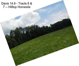 Davis 14.6 - Tracts 6 & 7 -- Hilltop Homesite