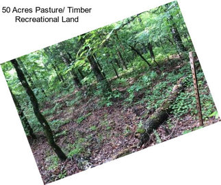 50 Acres Pasture/ Timber Recreational Land