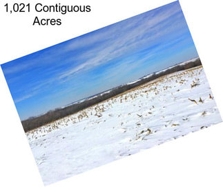 1,021 Contiguous Acres