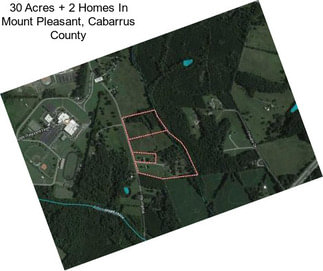 30 Acres + 2 Homes In Mount Pleasant, Cabarrus County