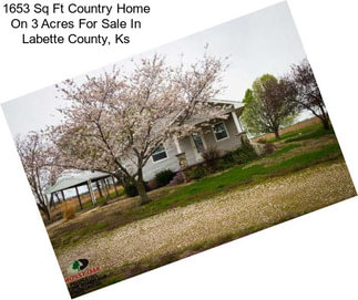 1653 Sq Ft Country Home On 3 Acres For Sale In Labette County, Ks