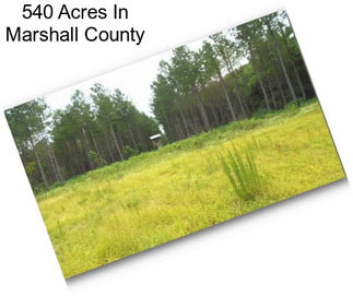 540 Acres In Marshall County