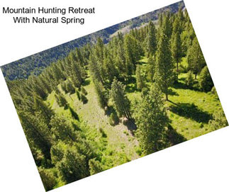 Mountain Hunting Retreat With Natural Spring