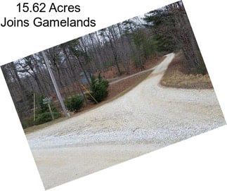 15.62 Acres Joins Gamelands