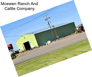 Mcewen Ranch And Cattle Company