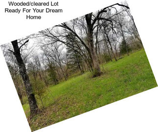 Wooded/cleared Lot Ready For Your Dream Home