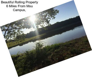 Beautiful Rolling Property 6 Miles From Msu Campus,