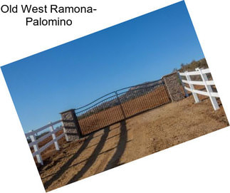 Old West Ramona- Palomino