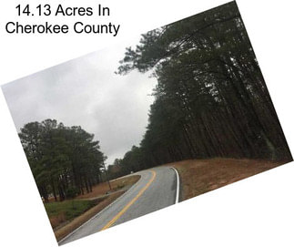 14.13 Acres In Cherokee County