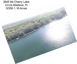 2845 Ne Cherry Lake Circle Madison, Fl 32350 1.16 Acres