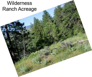 Wilderness Ranch Acreage