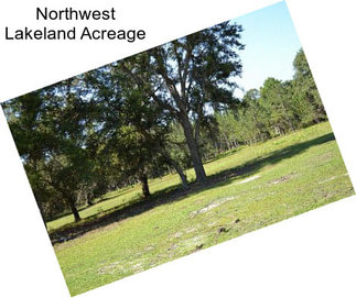 Northwest Lakeland Acreage