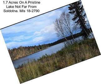 1.7 Acres On A Pristine Lake Not Far From Soldotna. Mls 18-2790