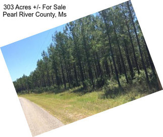 303 Acres +/- For Sale Pearl River County, Ms