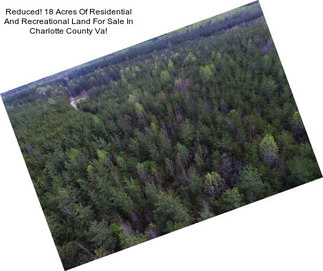 Reduced! 18 Acres Of Residential And Recreational Land For Sale In Charlotte County Va!