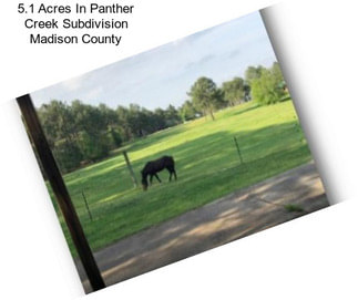 5.1 Acres In Panther Creek Subdivision Madison County