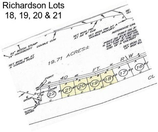 Richardson Lots 18, 19, 20 & 21