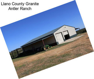 Llano County Granite Antler Ranch