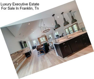 Luxury Executive Estate For Sale In Franklin, Tn