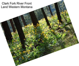 Clark Fork River Front Land Western Montana