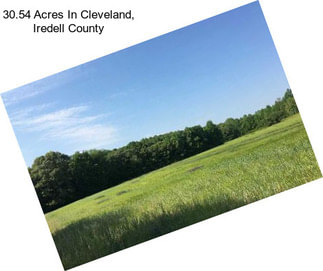 30.54 Acres In Cleveland, Iredell County