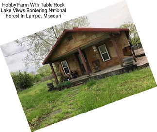 Hobby Farm With Table Rock Lake Views Bordering National Forest In Lampe, Missouri