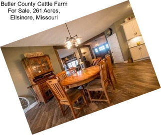 Butler County Cattle Farm For Sale, 261 Acres, Ellsinore, Missouri
