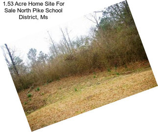 1.53 Acre Home Site For Sale North Pike School District, Ms