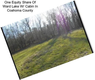 One Equity Share Of Ward Lake W/ Cabin In Coahoma County