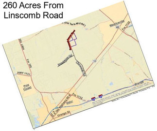260 Acres From Linscomb Road