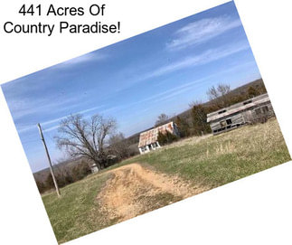 441 Acres Of Country Paradise!