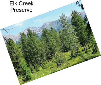 Elk Creek Preserve