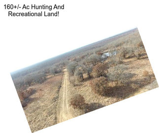 160+/- Ac Hunting And Recreational Land!